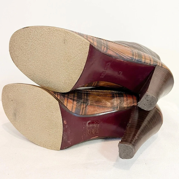 Kendo Tartan Heeled Ankle Boots - Picture 12 of 16